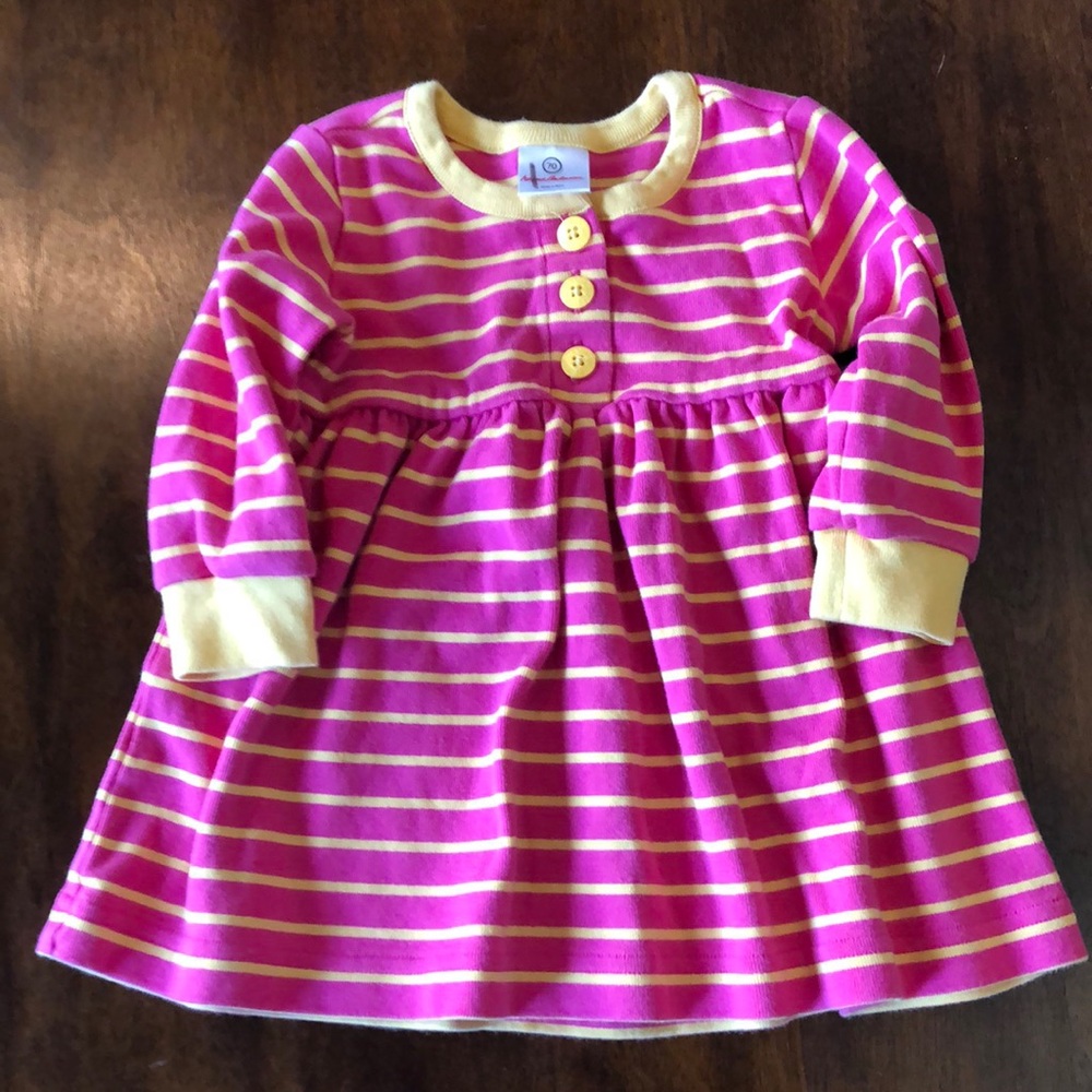 Hanna Andersson organic striped pocket dress